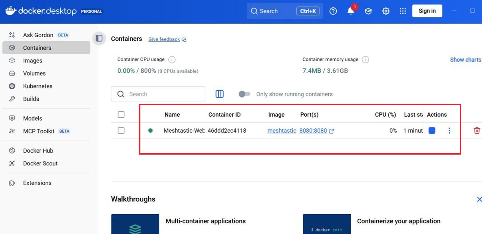 Accedere ai nodi LoRa Meshtastic in http