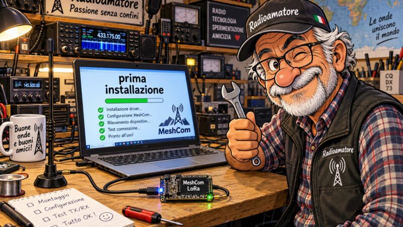 Lora MeshCom, primo setup